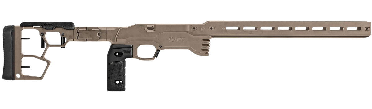 MDT Sporting Goods ACC Premier Gen2 Chassis System Cerakote Flat Dark Earth Aluminum - Fits Ruger American Rimfire Right Hand
