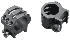 Weaver Mounts Six-Hole Skeleton Rings 1" Medium Matte Black