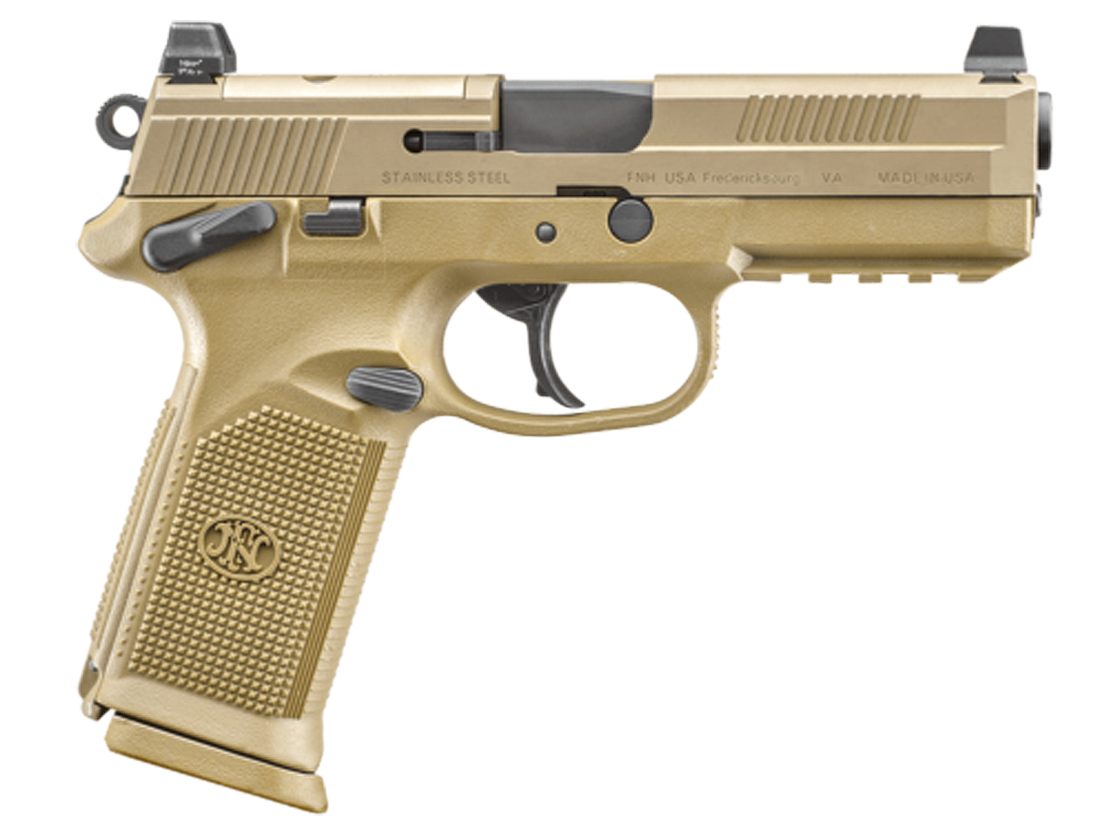 FN FNX-45 Tactical 45 ACP 4.5" 10+1 DA/SA Semi-Auto Pistol - FDE