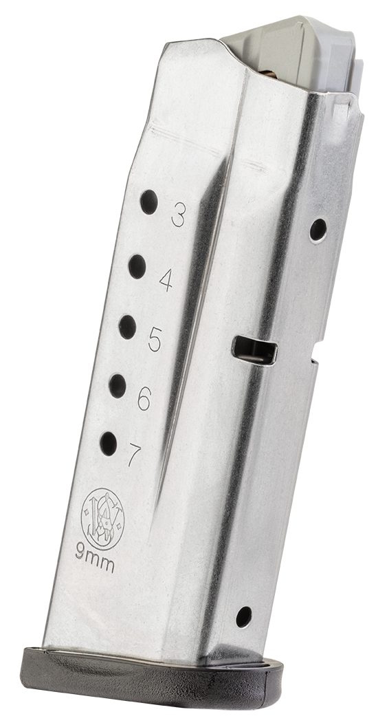 Smith & Wesson M&P Shield 9mm Luger 7rd Stainless Steel Magazine