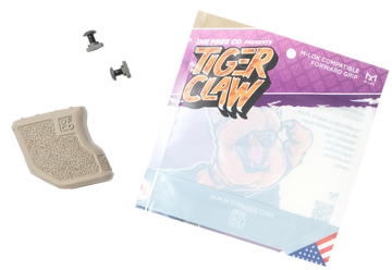 Die Free Co Tiger Claw Angled Fore Grip M-LOK Flat Dark Earth Nylon