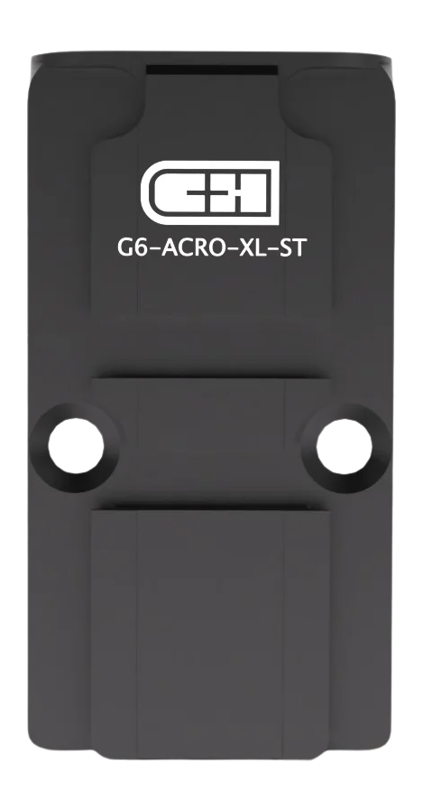 C&H Precision G6-ACRO-XL-ST Optic Adapter Plate - Glock Gen 6 Optic Ready - Aimpoint ACRO Footprint - Steel