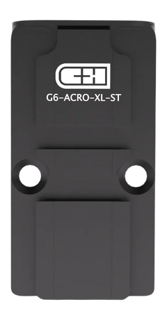 C&H Precision G6-ACRO-XL-ST Optic Adapter Plate - Glock Gen 6 Optic Ready - Aimpoint ACRO Footprint - Steel