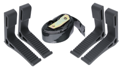 Hawk Monkey Bar Steps Black Aluminum 4-Pack with Strap