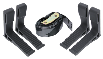Hawk Monkey Bar Steps Black Aluminum 4-Pack with Strap