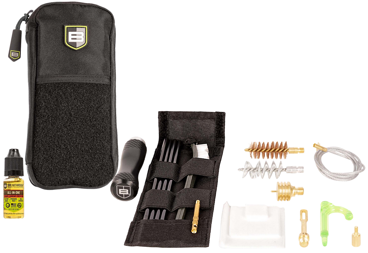 Breakthrough Clean Badge Rod/Pull Thru Kit 12 Gauge - 17 Piece
