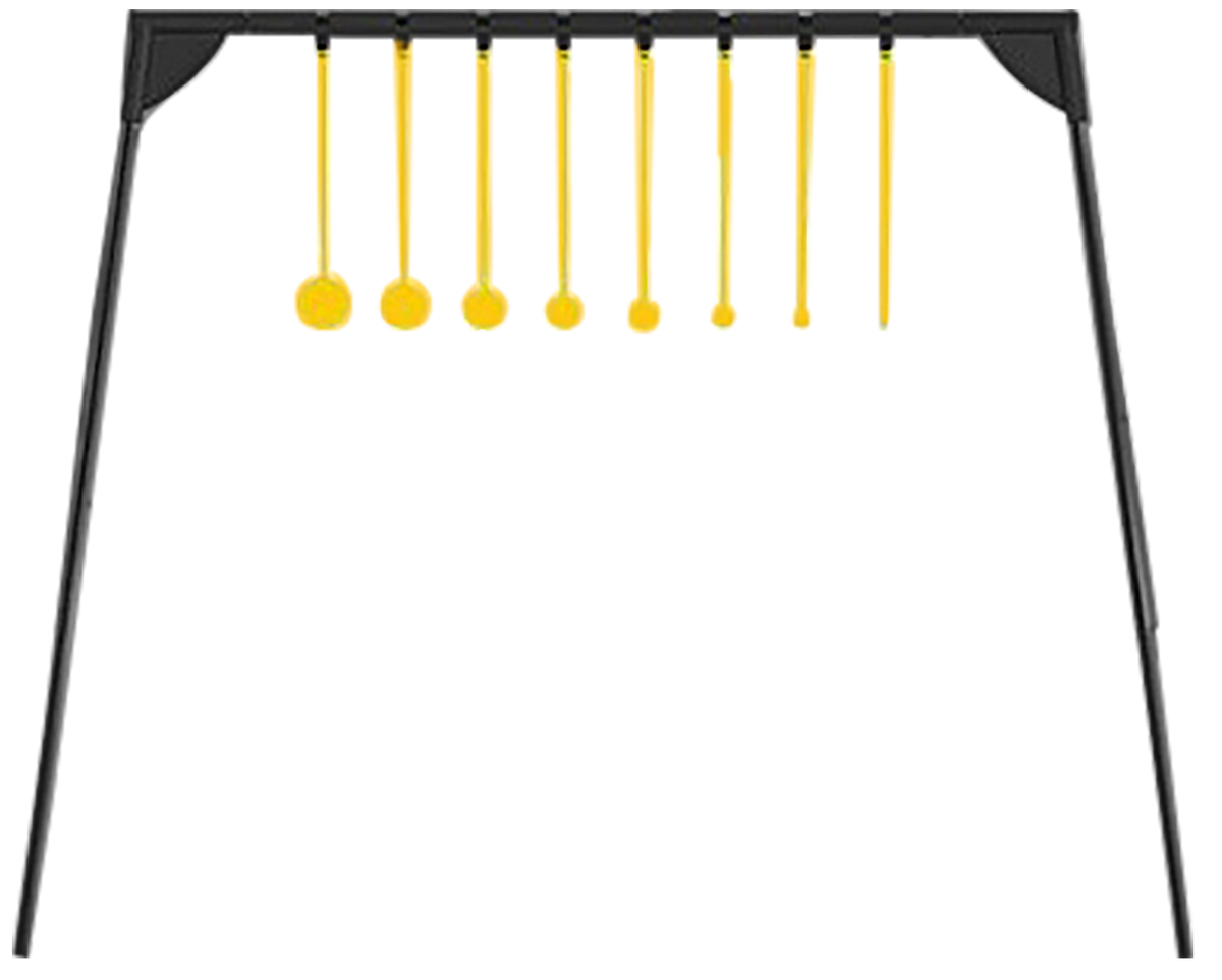 Caldwell Rimfire KYL Challenge Target AR500 Steel 8 Targets Black/Yellow