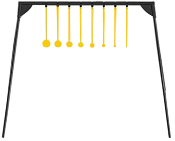 Caldwell Rimfire KYL Challenge Target AR500 Steel 8 Targets Black/Yellow