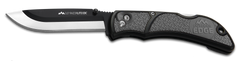 Outdoor Edge RazorLite EDC 3.50" Folding Drop Point Tanto Plain 420J2 SS Black/Gray Polymer Handle