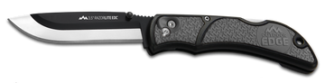 Outdoor Edge RazorLite EDC 3.50" Folding Drop Point Tanto Plain 420J2 SS Black/Gray Polymer Handle