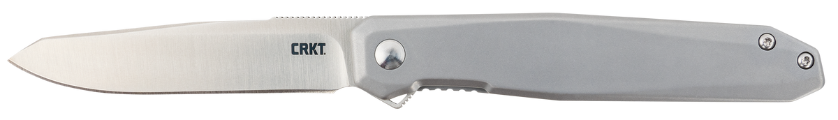 Columbia River Facet 3.37" Folding Sheepsfoot Plain Satin D2 Stainless Steel Knife