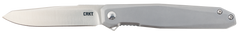 Columbia River Facet 3.37" Folding Sheepsfoot Plain Satin D2 Stainless Steel Knife