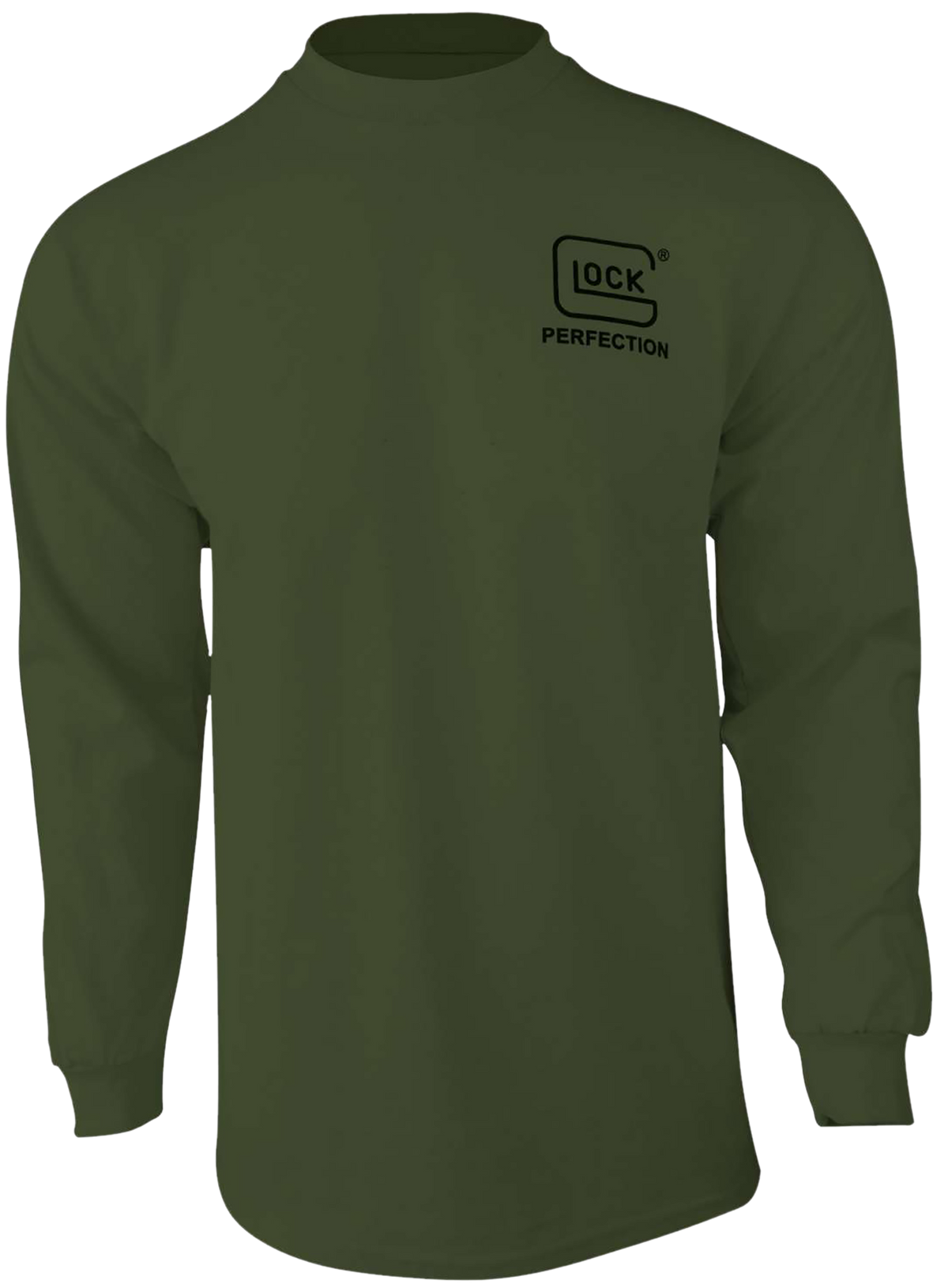 Glock Born In Austria Military Green Cotton Long Sleeve T-Shirt 3XL