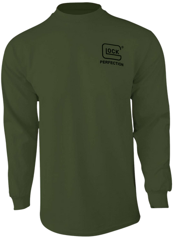 Glock Born In Austria Military Green Cotton Long Sleeve T-Shirt 3XL