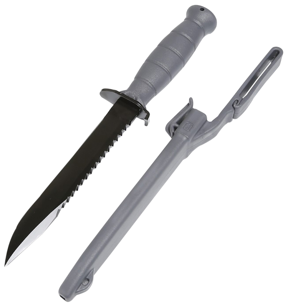 Glock FM 81 Field 7" Sawback Fixed Blade Knife - Gray