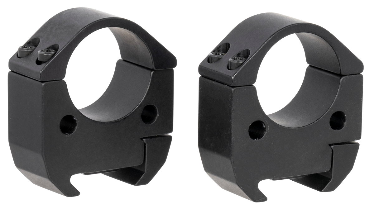 Talley TMS10H Modern Sporting 1" High Picatinny Scope Rings - 0 MOA Black Anodized Aluminum