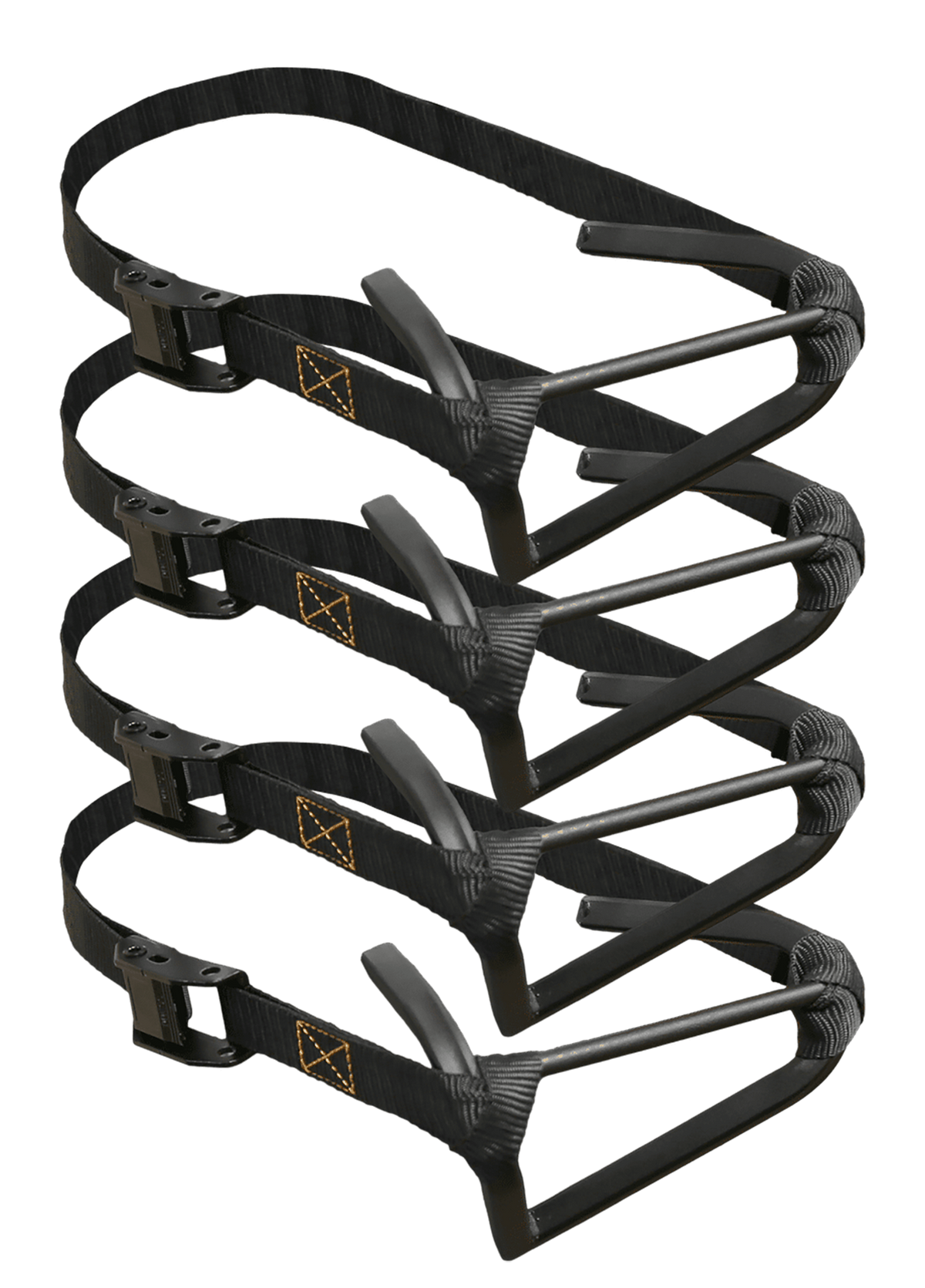 Muddy Micro Stagger Step 4-Pack Black Powder-Coated Steel Tree Steps