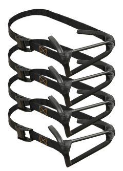 Muddy Micro Stagger Step 4-Pack Black Powder-Coated Steel Tree Steps