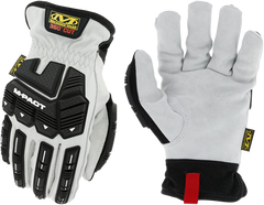 Mechanix Wear M-Pact HD Driver F8-360 White DuraHide Leather Small Cut Resistant Gloves