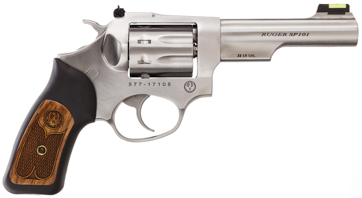 Ruger SP101 22 LR 4.20" 8rd DAO Revolver - Satin Stainless