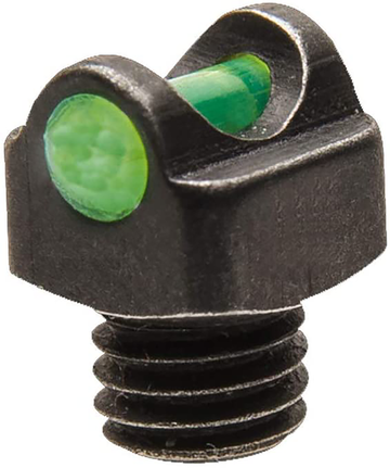TruGlo StarBrite Deluxe Bead Green Fiber Optic Shotgun Front Sight 5-40 Threads - Black