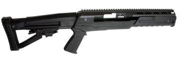 Archangel AA1430 Sparta Conversion Stock Black Carbon Fiber/Polymer 4-Position Collapsible Pistol Grip for Ruger Mini-14/Mini Thirty