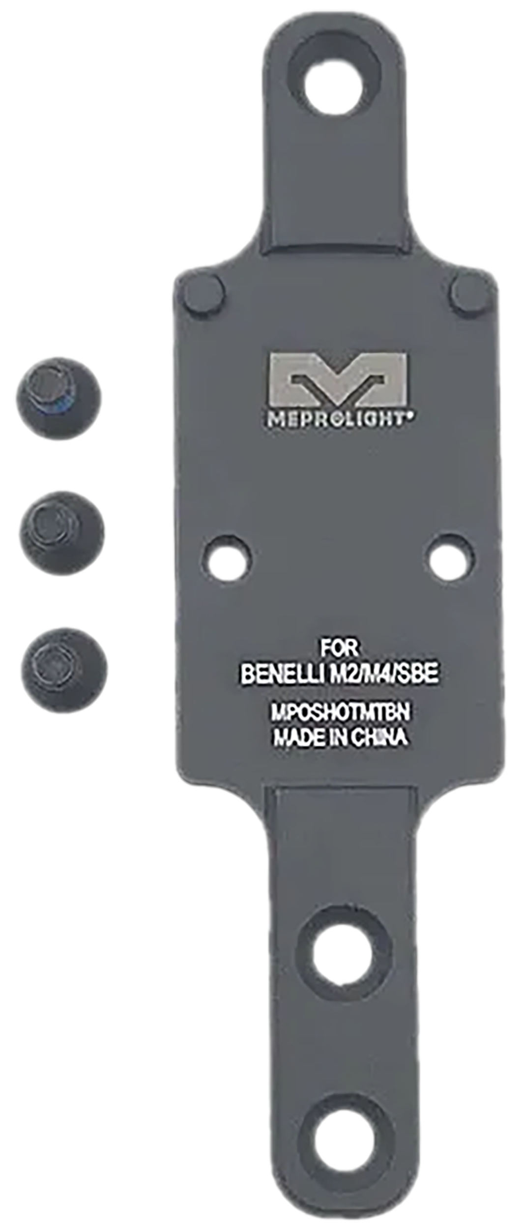 Meprolight USA Optics Plate Benelli M2/M4/SBE RMR Footprint Matte Black Aluminum