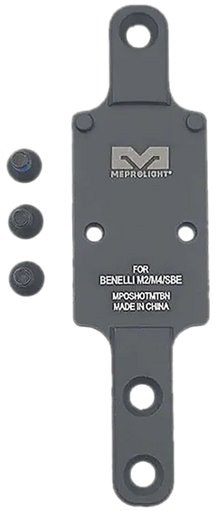 Meprolight USA Optics Plate Benelli M2/M4/SBE RMR Footprint Matte Black Aluminum
