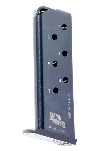 ProMag BER10 32 ACP 7rd Blued Steel Magazine for Beretta 3032 Tomcat