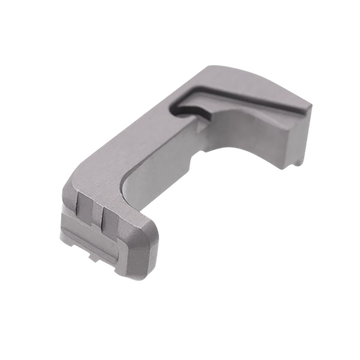 Tyrant CNC Extended Magazine Release for Glock Gen4-5 - Gray Aluminum