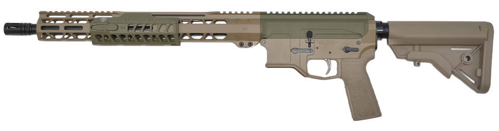 Bilson Arms BA-15FC 5.56 NATO 16" 20+1 Semi-Auto Rifle - FDE/Sniper Green