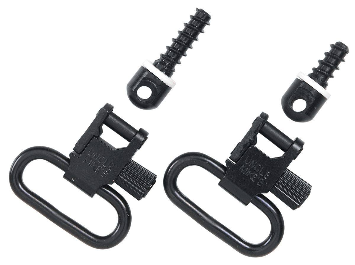 Uncle Mikes 13113 Super Swivel QD 115 RGS Tri-Lock Blued 1.25" Loop - Rifles w/Wood Forend