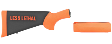 Hogue OverMolded Less Lethal Stock & Forend Combo Kit 12 Gauge Remington 870 Black/Orange