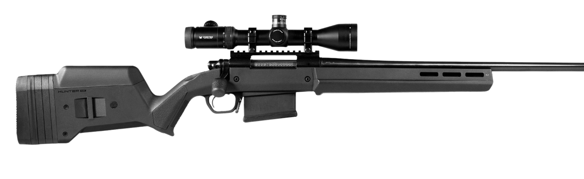 Magpul Industries Hunter 700 Stock Fixed w/ Aluminum Bedding & Adjustable Comb Black Synthetic - Remington 700 LA