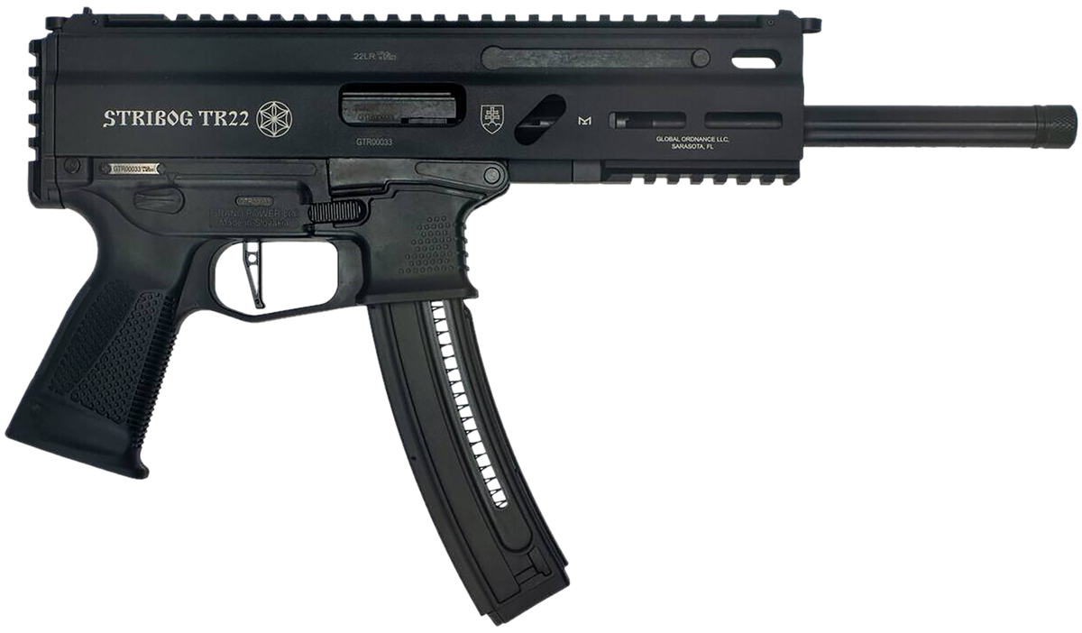Grand Power Stribog TR22 22 LR 10" 25+1 Semi-Auto Pistol