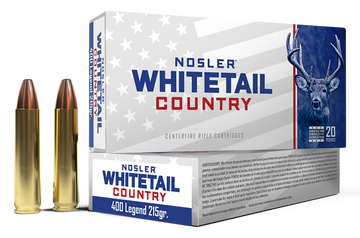 Nosler Whitetail Country 400 Legend 215gr Straight Wall 20 Rd - Box or Case