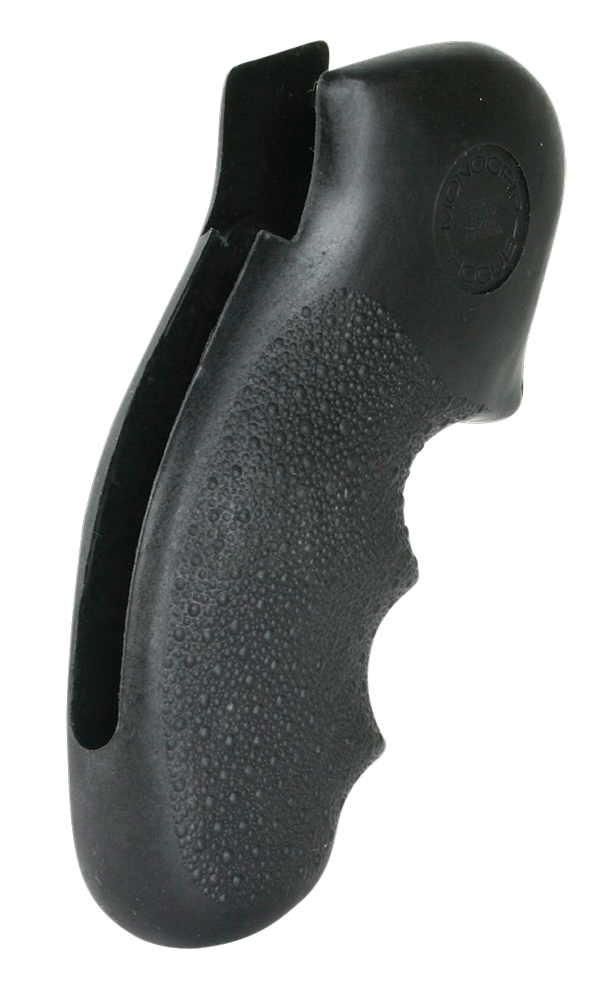 Hogue 19100 Monogrip Finger Grooves Black Nylon - Fits S&W K/L Frame Round Butt