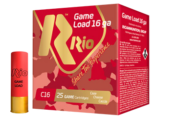 Rio Ammunition Game Load 16 Gauge 2.75" 1-1/8 oz 7.5 Shot - Box or Case