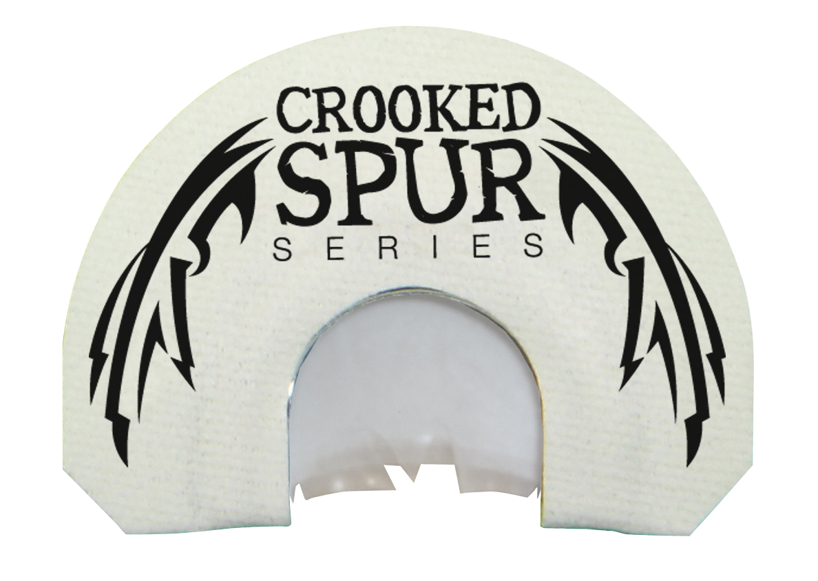 Foxpro Crooked Spur V-Cut Slash Diaphragm Turkey Mouth Call - Triple Reed - White
