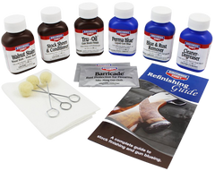 Birchwood Casey 20001 Deluxe Perma Blue & Tru-Oil Gun Stock Finishing Kit - 15-Piece