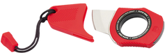 S.O.G Rapid Rescue Fixed Blade 3Cr13 Stonewashed Seatbelt Cutter - Rescue Red GRN Handle