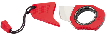 S.O.G Rapid Rescue Fixed Blade 3Cr13 Stonewashed Seatbelt Cutter - Rescue Red GRN Handle