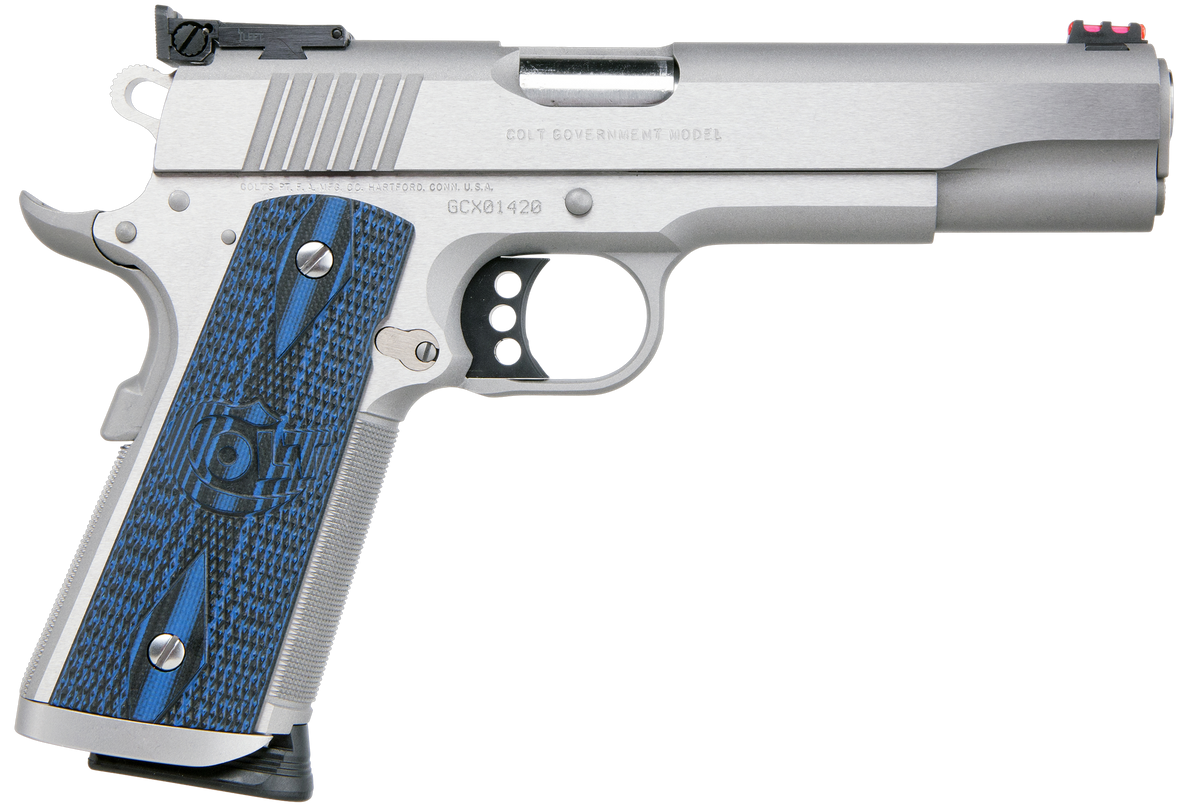 Colt Mfg Gold Cup Trophy 9mm Luger 5" 9+1 SAO Pistol - Stainless Steel