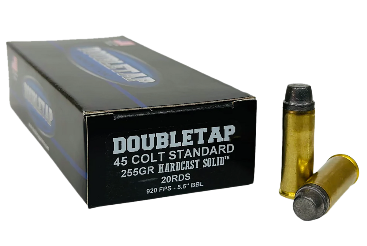 DoubleTap Ammunition 45 Colt 225gr Hardcast Solid SWC 20-Rd - Box or Case