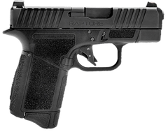 GForce Arms Rapture GF9 9mm Luger 3.25" 12+1 Semi-Auto Pistol - Black Cerakote, Black Optic Cut Slide