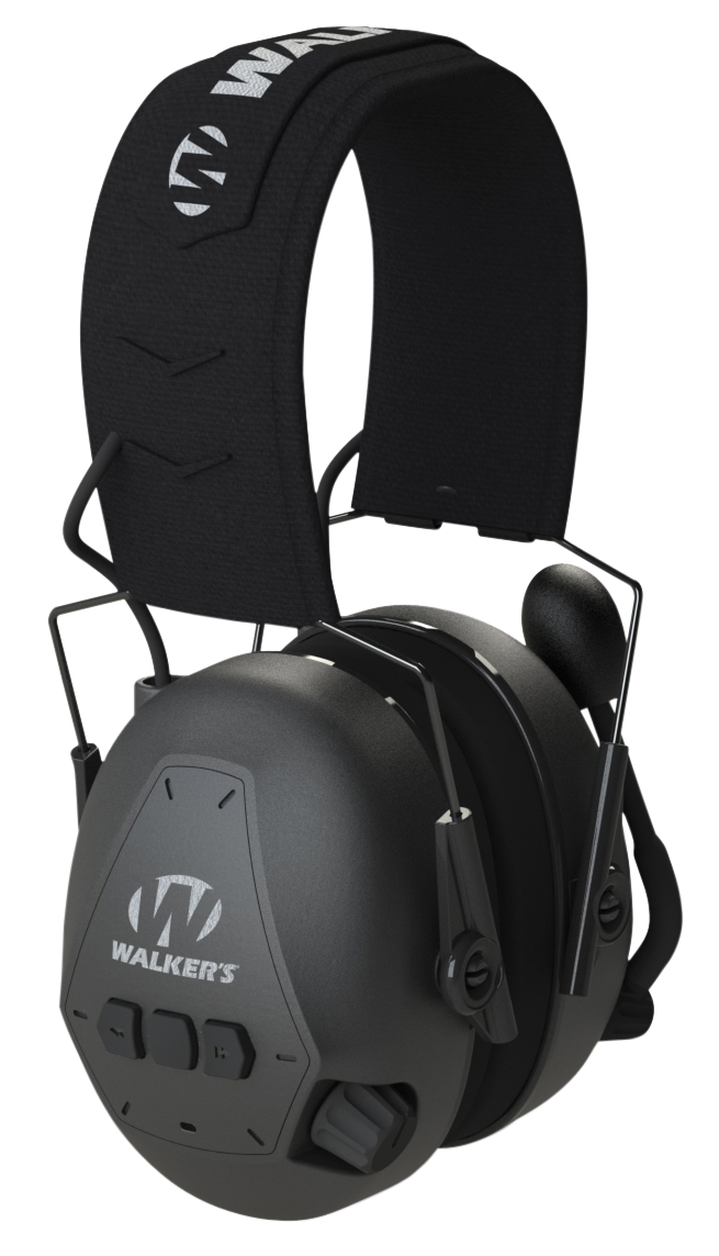 Walkers Game Ear Bluetooth Passive Muff 26 dB Over the Head Black Polymer