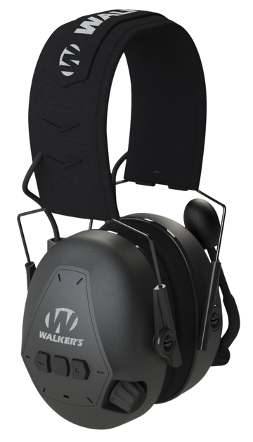 Walkers Game Ear Bluetooth Passive Muff 26 dB Over the Head Black Polymer