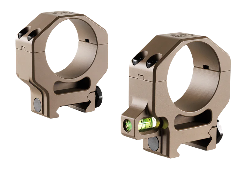 Ruffs Precision CLR-34125 34mm High 1.25" Scope Rings - Flat Dark Earth