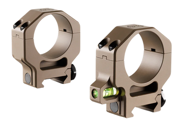 Ruffs Precision CLR-34125 34mm High 1.25" Scope Rings - Flat Dark Earth