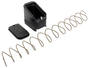 Shield Arms CZ P10-C/P07 +5 Magazine Extension 5rd 9mm / 4rd 40 S&W - Black Anodized Aluminum